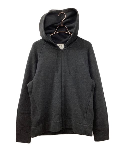 Y-3（ワイスリー）Y-3 (ワイスリー) M CLASSIC WINTER KNIT HOODED FULL-ZIP HOODIE ブラック サイズ:Sの古着・服飾アイテム