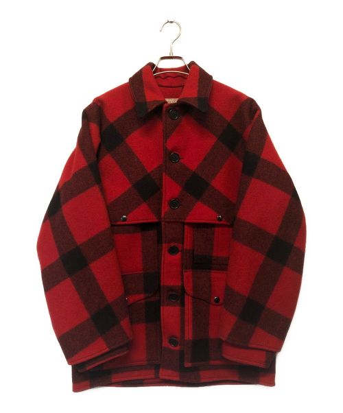 FILSON（フィルソン）FILSON (フィルソン) ダブルマッキーノクルーザージャケット レッド×ブラック サイズ:38の古着・服飾アイテム