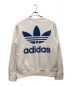 adidas (アディダス) スウェット ホワイト×ブルー サイズ:L：4800円