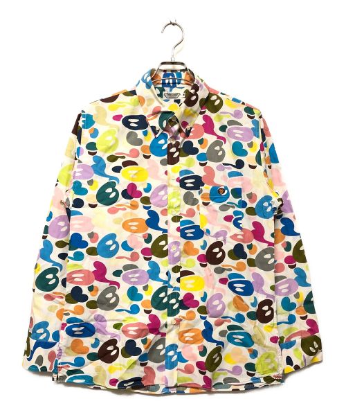 A BATHING APE（アベイシングエイプ）A BATHING APE (アベイシングエイプ) BABY MiLO (ベビーマイロ) ボタンダウンシャツ マルチカラー サイズ:SIZE Mの古着・服飾アイテム