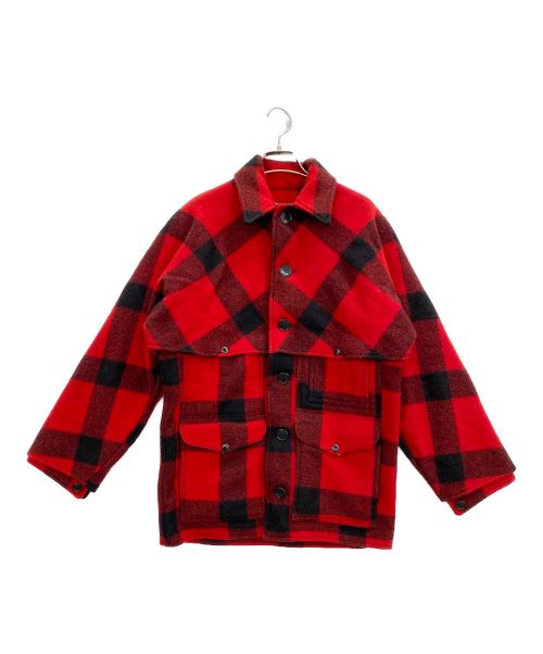 FILSON GARMENT（フィルソン ガーメント）FILSON GARMENT (フィルソン ガーメント) ダブルマッキーノクルザージャケット レッド×ブラック サイズ:SIZE 36の古着・服飾アイテム