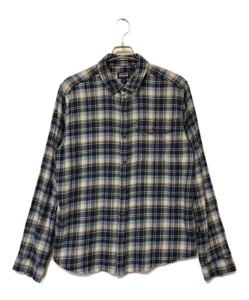 Patagonia（パタゴニア）Patagonia (パタゴニア) チェックシャツ ブルー×ホワイト サイズ:SIZE Mの古着・服飾アイテム