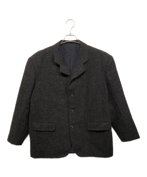 COMME des GARCONS HOMME PLUS（コムデギャルソンオムプリュス）COMME des GARCONS HOMME PLUS (コムデギャルソンオムプリュス) ウールジャケット ダークブラウン×ネイビー サイズ:SIZE Mの古着・服飾アイテム