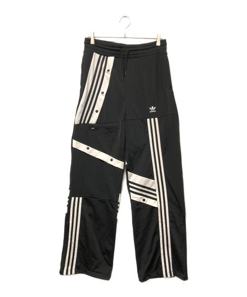 adidas（アディダス）adidas (アディダス) トラックパンツ ブラック×ホワイト サイズ:SIZE XLの古着・服飾アイテム