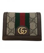 GUCCIグッチ）の古着「GGレザーコンパクトウォレット」