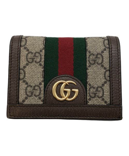 GUCCI（グッチ）GUCCI (グッチ) GGレザーコンパクトウォレットの古着・服飾アイテム