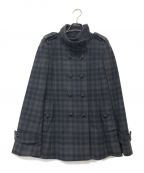 BURBERRY BLACK LABELバーバリーブラックレーベル）の古着「ダブルコート」｜ブラック×グレー