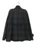 BURBERRY BLACK LABEL (バーバリーブラックレーベル) ダブルコート ブラック×グレー サイズ:SIZE L：5000円