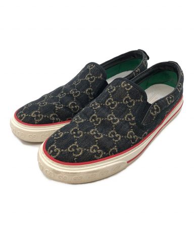 中古・古着通販】GUCCI (グッチ) スリッポンスニーカー ブラック サイズ:10｜ブランド・古着通販 トレファク公式【TREFAC  FASHION】スマホサイト