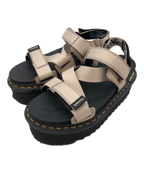 Dr.Martens（ドクターマーチン）Dr.Martens (ドクターマーチン) マルチストラップサンダル ブラック×ベージュ サイズ:UK4の古着・服飾アイテム