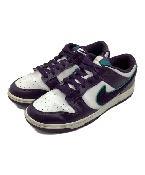 NIKE（ナイキ）NIKE (ナイキ) Dunk Low Chenille Swoosh パープル×ホワイト サイズ:SIZE 27.5cmの古着・服飾アイテム