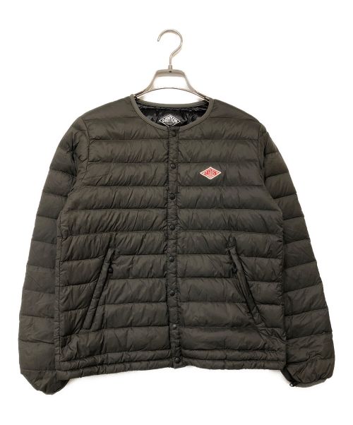 DANTON（ダントン）DANTON (ダントン) クルーネックインナーダウン オリーブ サイズ:36の古着・服飾アイテム