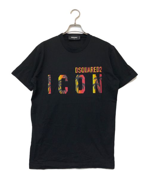 DSQUARED2（ディースクエアード）DSQUARED2 (ディースクエアード) ショートスリーブカットソー ブラック サイズ:SIZE Sの古着・服飾アイテム