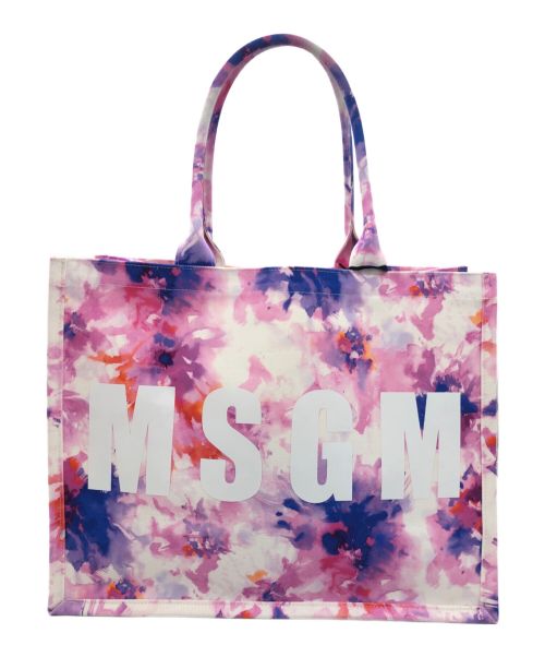 MSGM（エムエスジーエム）MSGM (エムエスジーエム) トートバッグ ピンク×ブルー 未使用品の古着・服飾アイテム