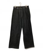 MHLエムエイチエル）の古着「CANTON DENIM PANT」｜ブラック