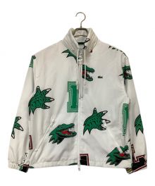 LACOSTE（ラコステ）の古着「トラックジャケット」｜ホワイト×グリーン