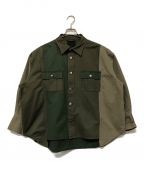 Denhamデンハム）の古着「CADET JACKET AM」｜グリーン×ベージュ