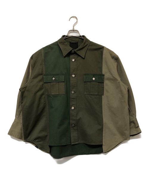 Denham（デンハム）Denham (デンハム) CADET JACKET AM グリーン×ベージュ サイズ:Sの古着・服飾アイテム