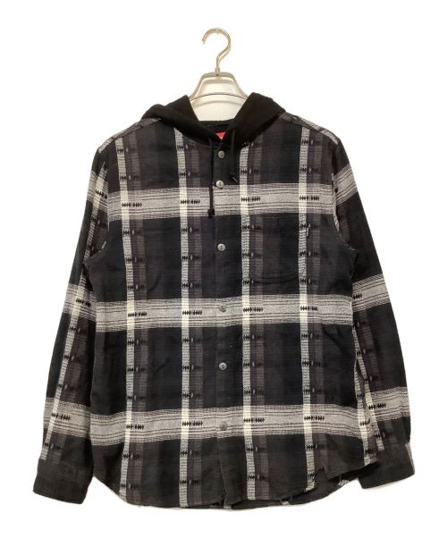 SUPREME（シュプリーム）SUPREME (シュプリーム) シャツ ブラック×グレー サイズ:SIZE Mの古着・服飾アイテム