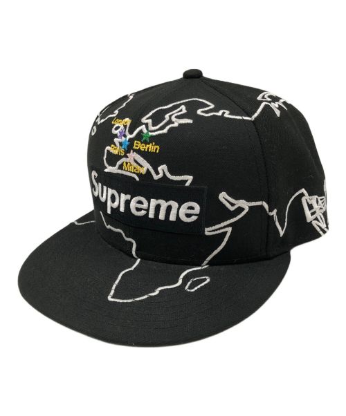 New Era（ニューエラ）New Era (ニューエラ) Supreme (シュプリーム) Worldwide Box Logo New Era Hat ブラックの古着・服飾アイテム