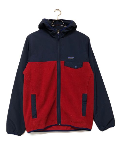 Patagonia（パタゴニア）Patagonia (パタゴニア) シェルドシンチラフーディジャケット レッド×ネイビー サイズ:SIZE Mの古着・服飾アイテム