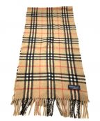 BURBERRY LONDONバーバリーロンドン）の古着「カシミヤマフラー」｜ベージュ