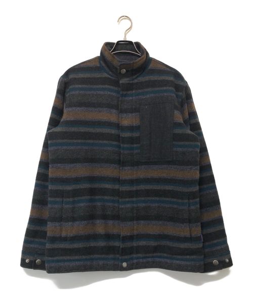 Patagonia（パタゴニア）Patagonia (パタゴニア) フェルテッドジャケット グレー×ネイビー サイズ:SIZE Mの古着・服飾アイテム