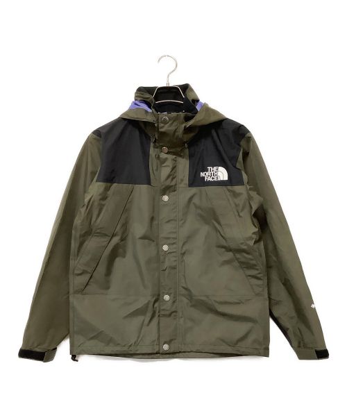 THE NORTH FACE（ザ ノース フェイス）THE NORTH FACE (ザ ノース フェイス) マウンテンレインテックスジャケット グリーン×ブラック サイズ:Sの古着・服飾アイテム