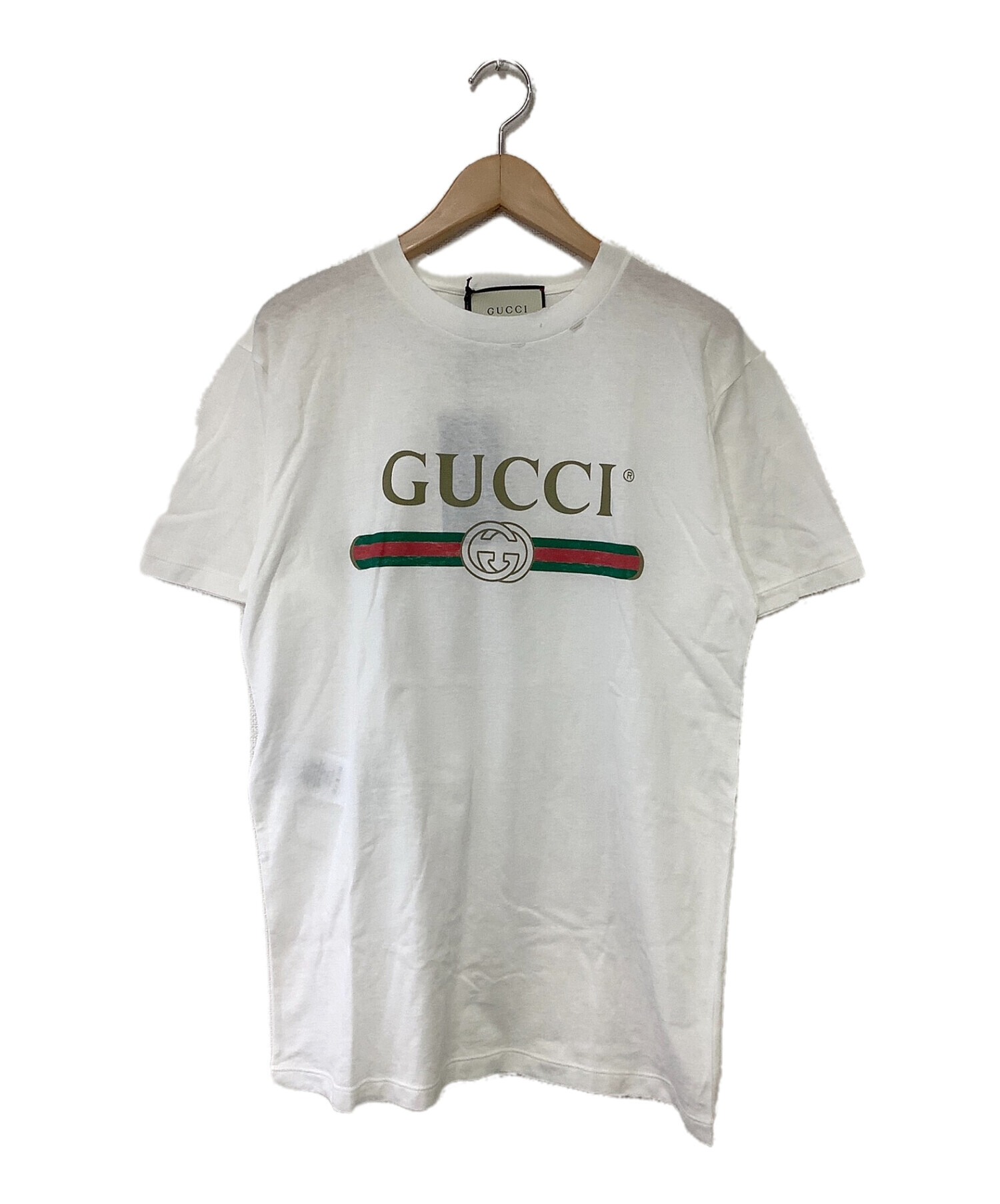 中古・古着通販】GUCCI (グッチ) ダメージ加工フラワーエンブロイ