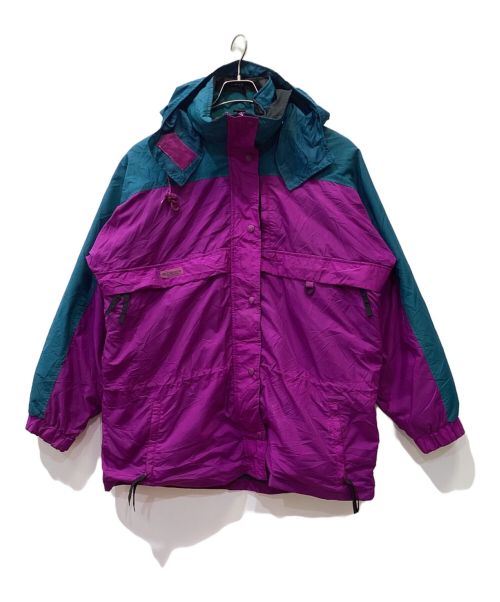 Columbia（コロンビア）Columbia (コロンビア) MOUNTAIN PARKA パープル×グリーン サイズ:XLの古着・服飾アイテム