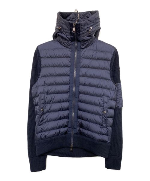 MONCLER（モンクレール）MONCLER (モンクレール) ダウンカーディガンフーディ ネイビー サイズ:SIZE Mの古着・服飾アイテム