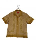 SUPREMEシュプリーム）の古着「mosaic silk s/s shirt」｜ベージュ