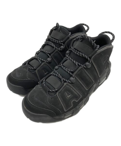 NIKE AIR MORE UPTEMPO BLACK（ナイキ エア モア アップテンポ）NIKE AIR MORE UPTEMPO BLACK (ナイキ エア モア アップテンポ) ハイカットスニーカー ブラック サイズ:27.5の古着・服飾アイテム