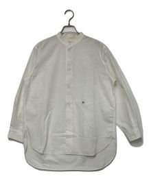 nanamica（ナナミカ）の古着「Band Collar Wind Shirt」｜ホワイト