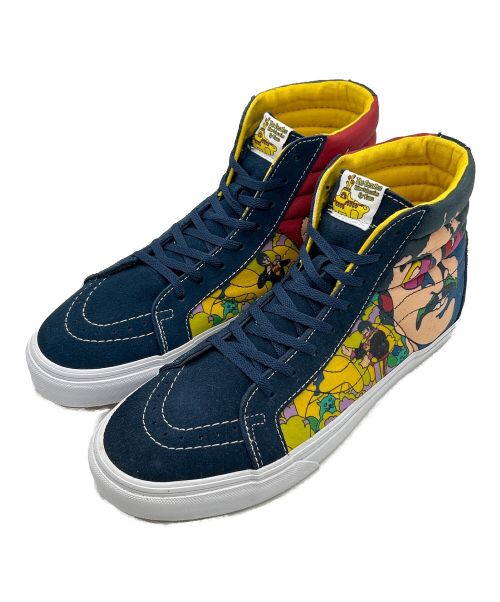 VANS（バンズ）VANS (バンズ) THE BEATLES (ビートルズ) ハイカットスニーカー ネイビー×イエロー サイズ:US9.5の古着・服飾アイテム