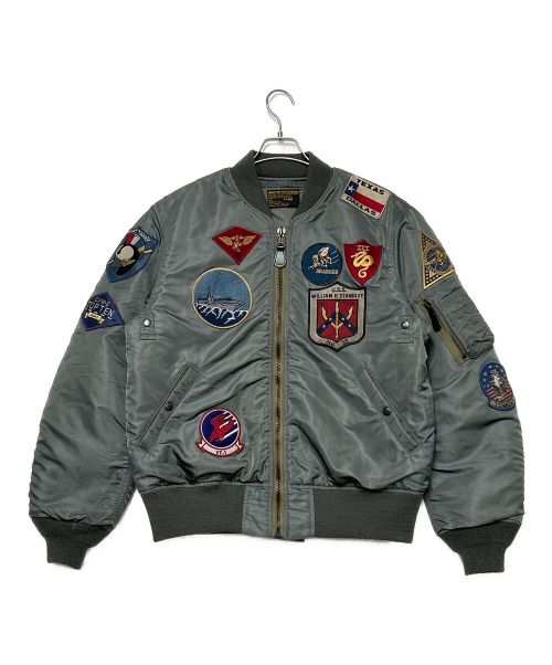 AVIREX（アヴィレックス）AVIREX (アヴィレックス) TOP GUN MA-1 CUSTOM カーキ サイズ:SIZE XLの古着・服飾アイテム