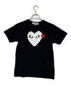 PLAY COMME des GARCONSプレイ コムデギャルソン）の古着「ショートスリーブカットソー」｜ブラック