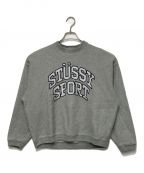 stussyステューシー）の古着「RELAXED OVERSIZED CREW」｜グレー