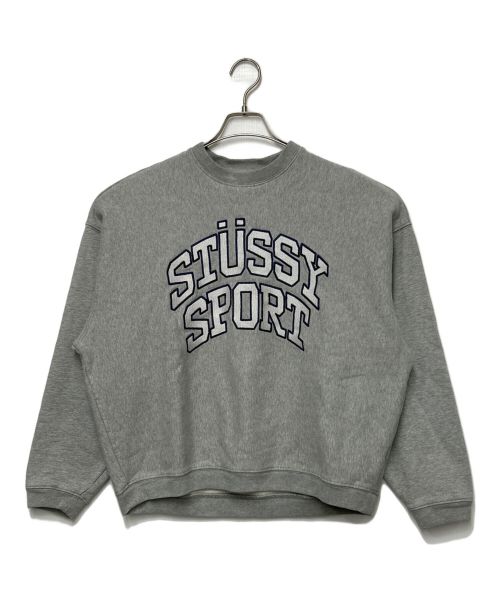 stussy（ステューシー）stussy (ステューシー) RELAXED OVERSIZED CREW グレー サイズ:SIZE Sの古着・服飾アイテム