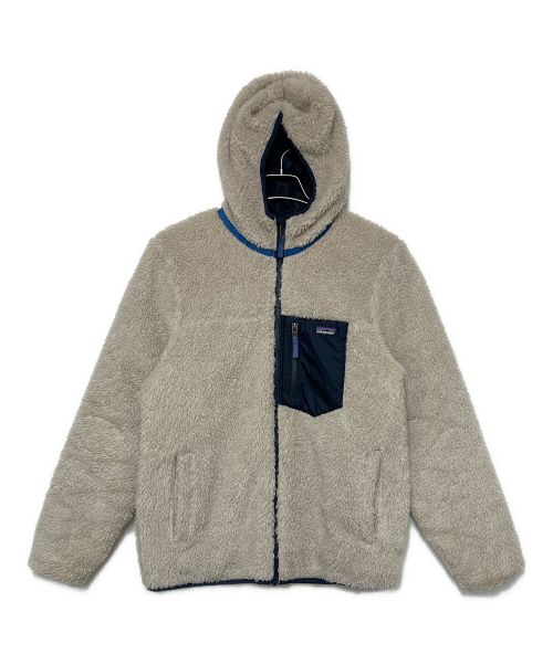 Patagonia（パタゴニア）Patagonia (パタゴニア) キッズ・リバーシブル・レディ・フレディ・フーディ アイボリー×ネイビー サイズ:SIZE XXL（16-18）の古着・服飾アイテム