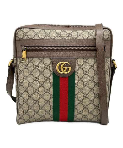 GUCCI（グッチ）GUCCI (グッチ) GGスモールメッセンジャーバッグ ベージュの古着・服飾アイテム