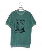 Maison Margielaメゾンマルジェラ）の古着「Fabric Textured Graphic Print T-Shirt」｜ブルー