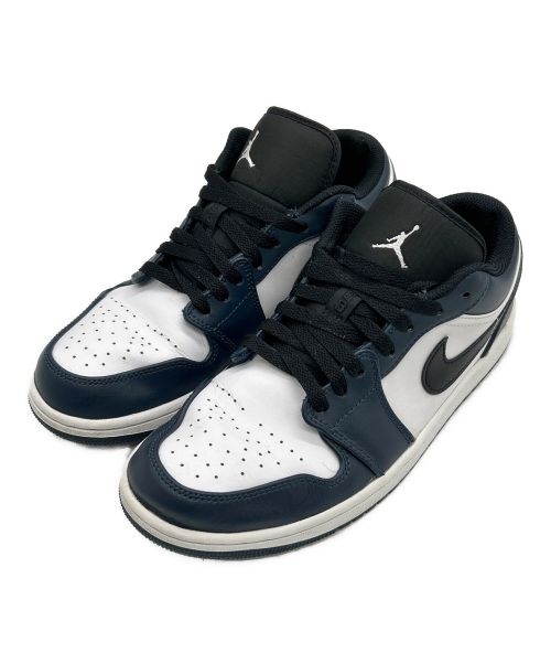 NIKE（ナイキ）NIKE (ナイキ) Nike Air Jordan 1 Low ホワイト×ネイビー サイズ:SIZE 27.5cmの古着・服飾アイテム