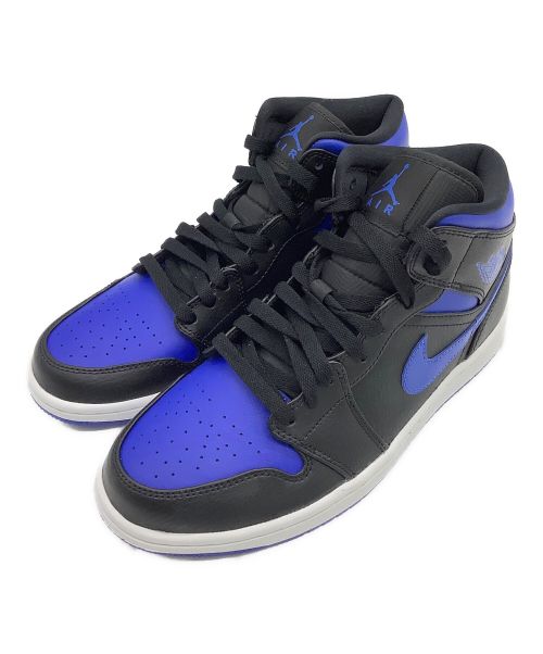 NIKE AIR JORDAN 1 MID（ナイキ エアージョーダン1 ミッド）NIKE AIR JORDAN 1 MID (ナイキ エアージョーダン1 ミッド) スニーカー ブルー×ブラック サイズ:26.5の古着・服飾アイテム