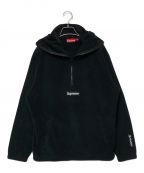 SUPREMEシュプリーム）の古着「FACEMASK HALF ZIP HOODED SWEATSHIRT」｜ブラック