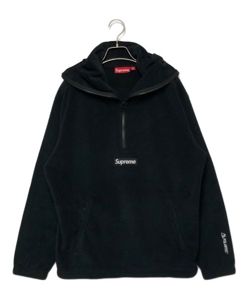 SUPREME（シュプリーム）Supreme (シュプリーム) FACEMASK HALF ZIP HOODED SWEATSHIRT ブラック サイズ:Mの古着・服飾アイテム