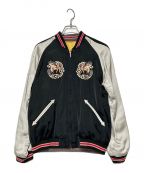 TAILOR TOYOテーラー東洋）の古着「Early 1950s Style Acetate Souvenir Jacket」｜ブラック×イエロー