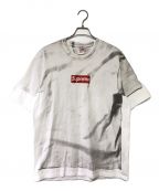 SUPREME×MM6 Maison Margielaシュプリーム×エムエムシックス メゾンマルジェラ）の古着「ボックスロゴプリントTシャツ」｜グレー