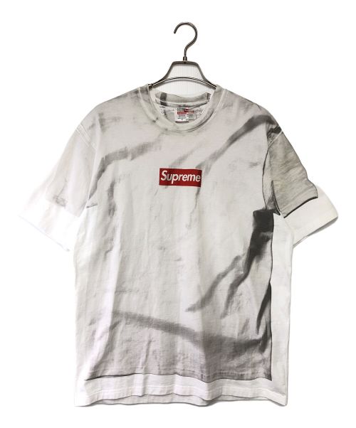 SUPREME（シュプリーム）Supreme (シュプリーム) MM6 Maison Margiela (エムエムシックス メゾンマルジェラ) ボックスロゴプリントTシャツ グレー サイズ:SIZE Mの古着・服飾アイテム