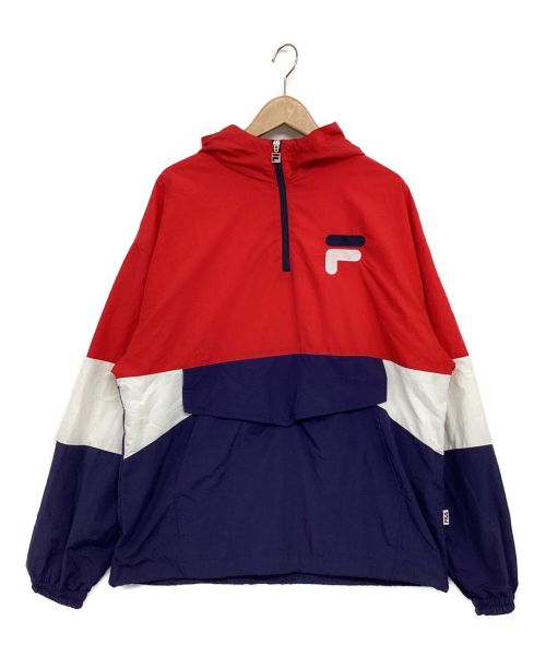 FILA（フィラ）FILA (フィラ) アノラックパーカー トリコロールカラー サイズ:Lの古着・服飾アイテム